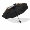 Mickey Mouse Themed Automatic Opening and Closing Umbrella, Brightly Colored 8-rib Portable Umbrella, Suitable for Men and Women, A Perfect Gift for C