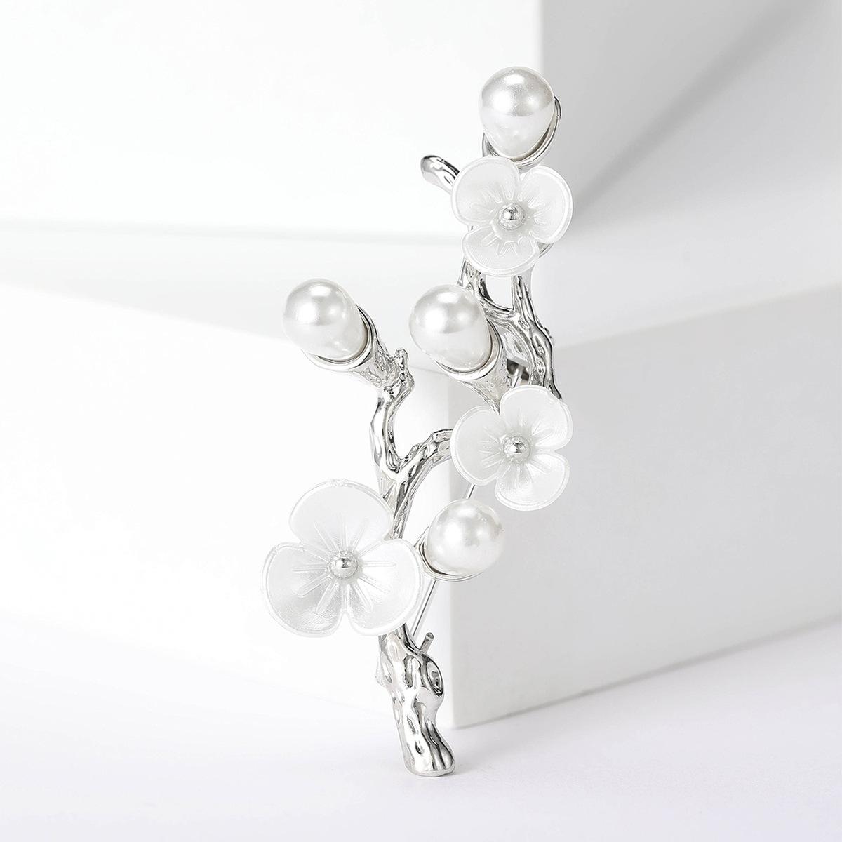 

Милая мода темперамент жемчужный персиковый цветок брошь универсальная одежда аксессуары воротник булавка завод