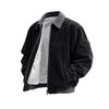 Men's Colorblock Corduroy Pocket Zipper Jacket Men's Plus Size Casual Sports Jacket
