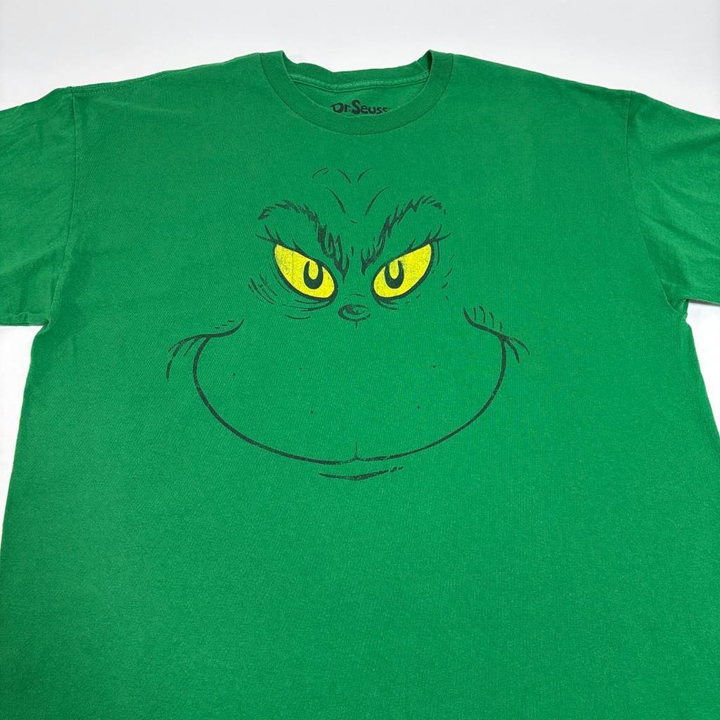 [USED] XLUS Vintage Anime T-Shirt Dr. Seuss The Grinch Picture Book Movie