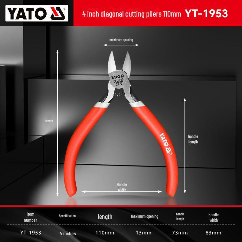 Yiertuo Industrial-Grade Electronic Nozzle Scissors and Oblique Side-Cutting Pliers