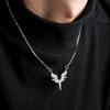 Fashion Shiny Rhinestone Angel Wing Necklace Niche Design Pendant Light Luxury Daily Versatile Chain Jewelry Accessories