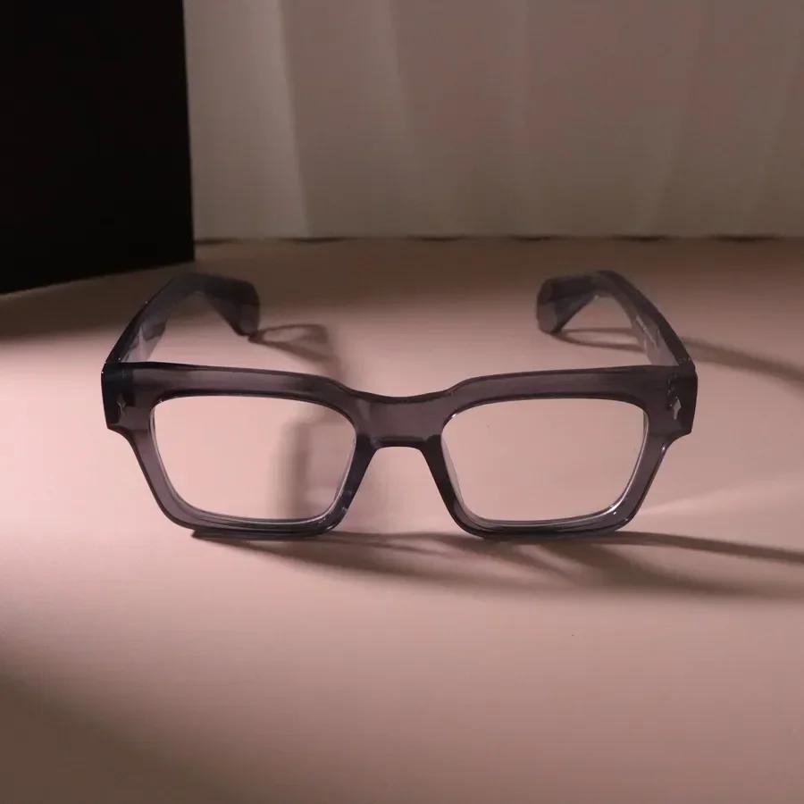 Retro Quadratische Leichte Brillenfassung Damen Herren Transparent Unisex Brille Für Weiblich Männlich