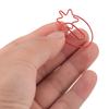 100 Pcs Cute Fruit Strawberry Paper Clips Strawberry Shape Metal Paper Clips  Book Marking