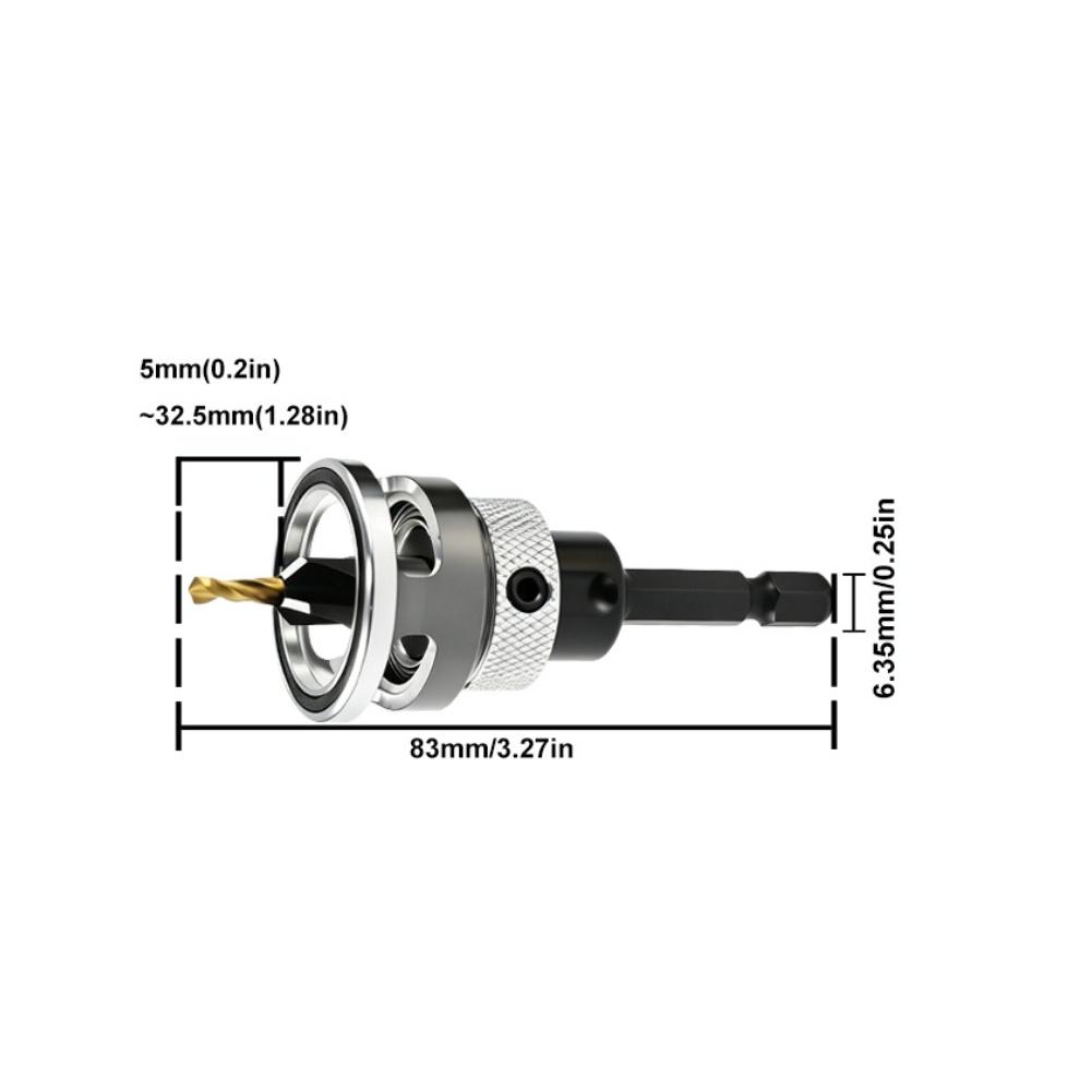 Countersink Drill Set With Adjustable Depth Stop Adjustable Chamfer Wood For Precise Woodworking And DIY Repairs