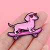 Schattige Teckel Emaille Speld Cartoon Hond Broche Spelden Reversspelden Badge op Rugzak Kleding Accessoires Dierlijke Sieraden Cadeau voor Vrienden