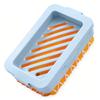 2in1 Anti-shedding Soap Storage Box with Mesh Surface Bathroom Drain Storage Box Convenient Daily Clothing Cleaning Accessories