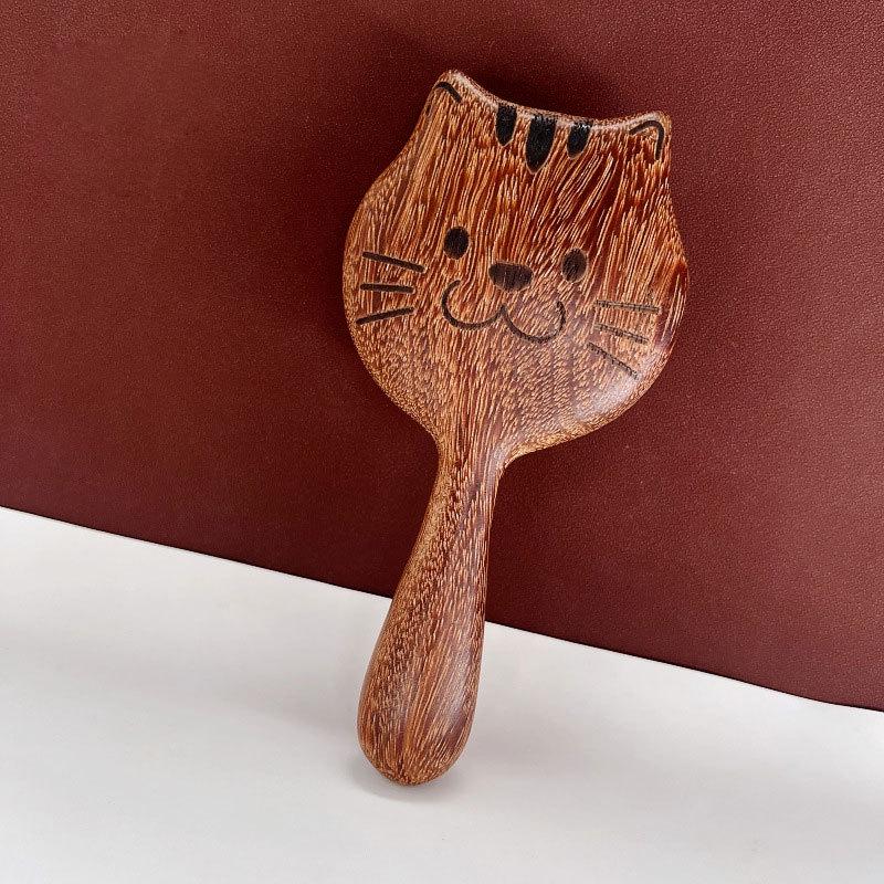 

Sandalwood Kitten Scalp Massage Comb - Mini Portable Long Hair Comb