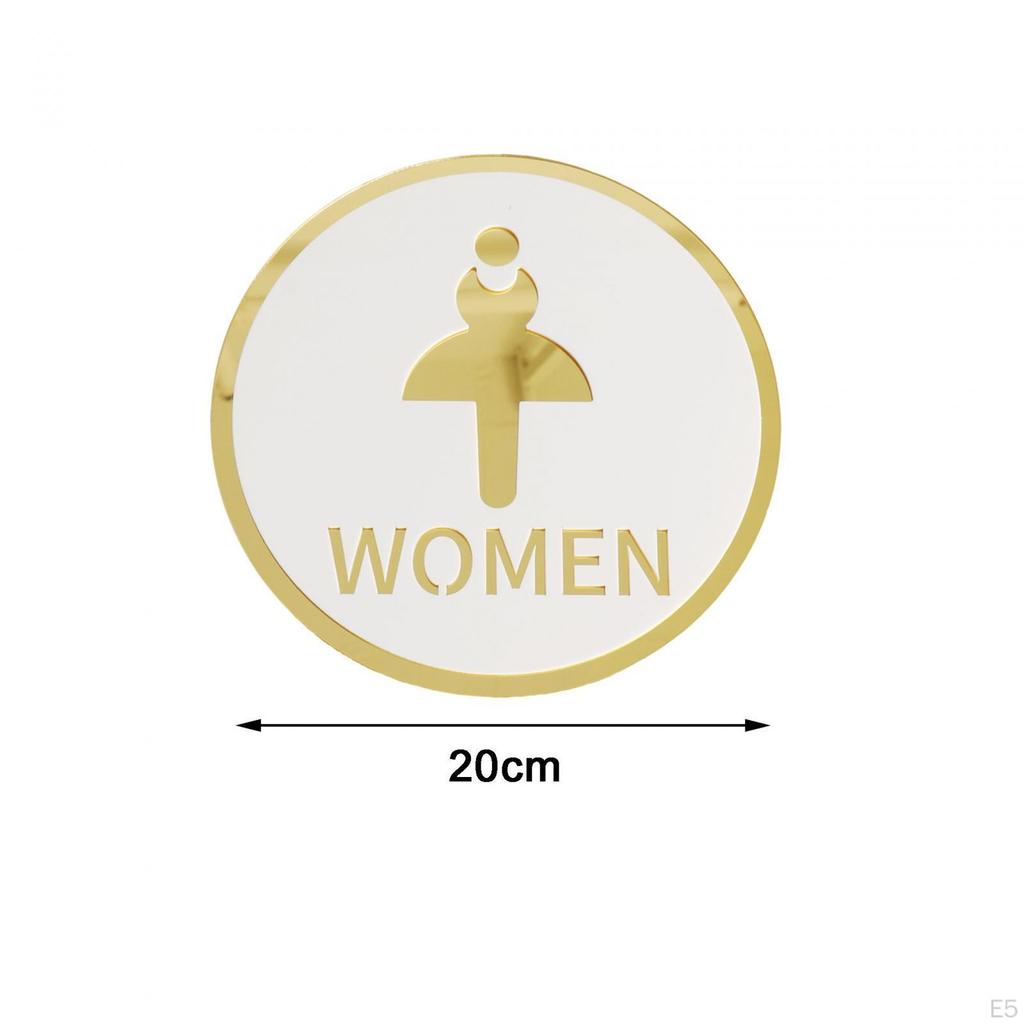 Contemporary Restroom Signage for Stylish Interiors