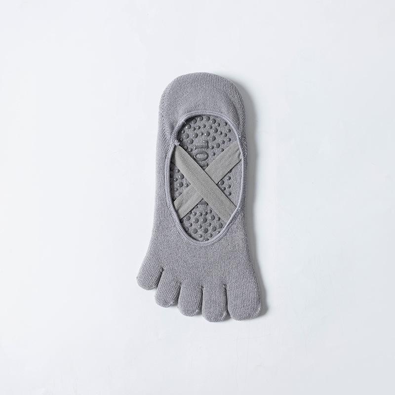 Ladies Spring and Summer New Cross-strap Backless Professional Non Slip Sports Pilates Yoga Socks