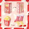 Popcorn Box Socks Funny Gift for Popular Day Gift Cotton Crew Socks [AGRIMONY] - Men's, Women's, Boys' - Men, Women, Father's Day, Christmas,