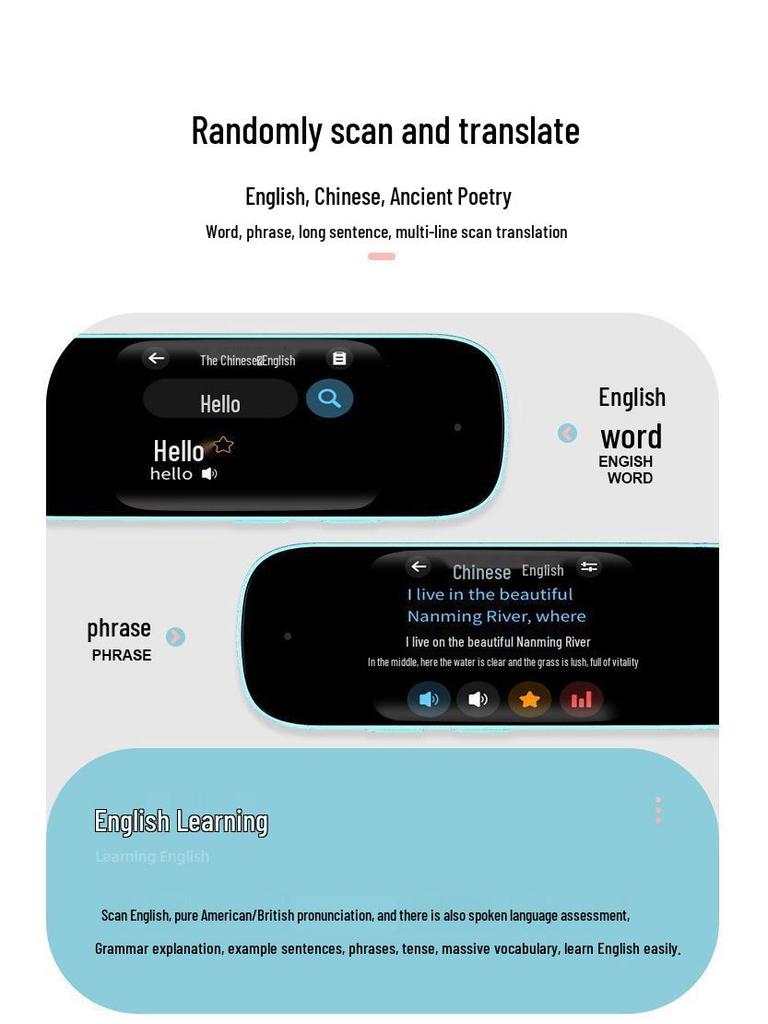 Smart Multi-Purpose English Scanning and Offline Translation Pen