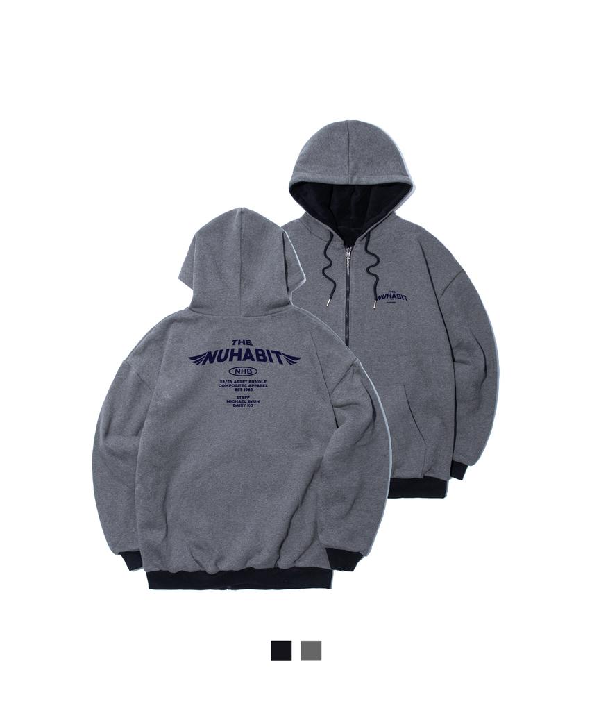 N/H Aircraft Reversible Fleece-Lined Zip-Up Hoodie (Spy4-5Nh1304)