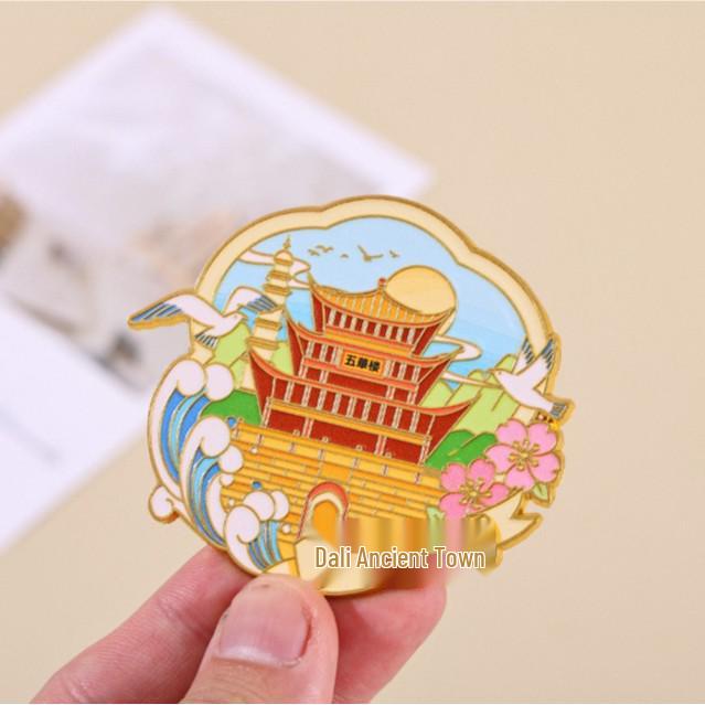 

Yunnan Dali Zinc Alloy Refrigerator Magnets - Popular Cultural & Creative Scenic Souvenirs