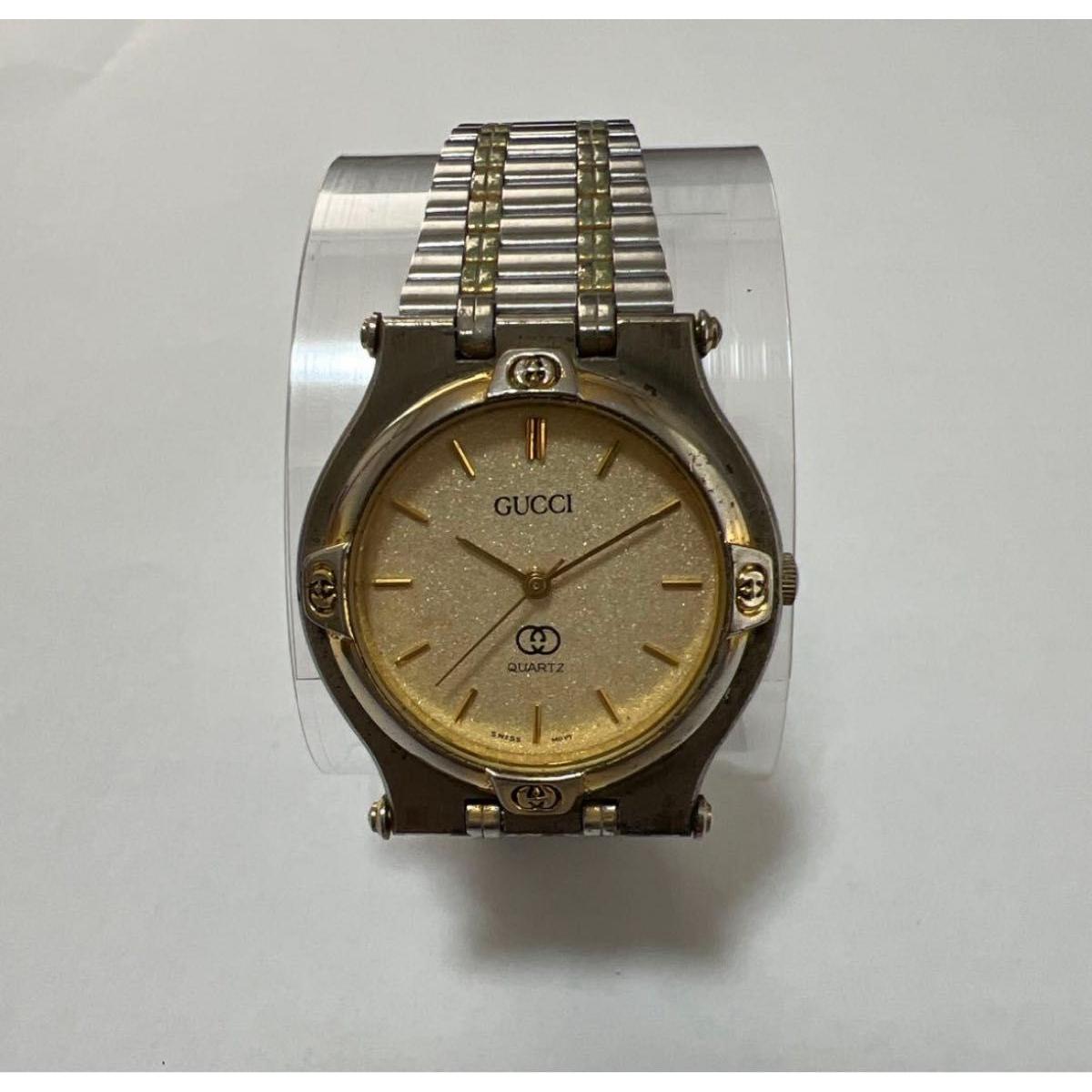 Used Gucci watch GUCCI quartz 9000M gold dial