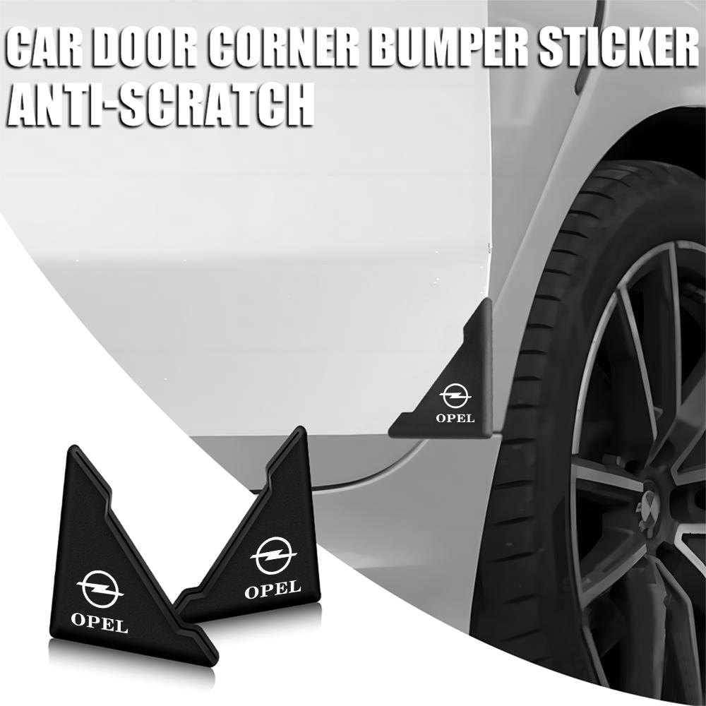 2Pcs For Opel OPC Astra K Vivaro Corsa Zafira Insignia Sign Grandlander Car Door Corner Anti-Collision Protective Cover Sticker