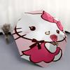 Rose Hello Kitty Sanrio Cartoon Umbrella, Portable 3-Fold Compact Umbrella, Suitable for Camping, Hiking and Travel, Ideal Easter Birthday Gift for Fa