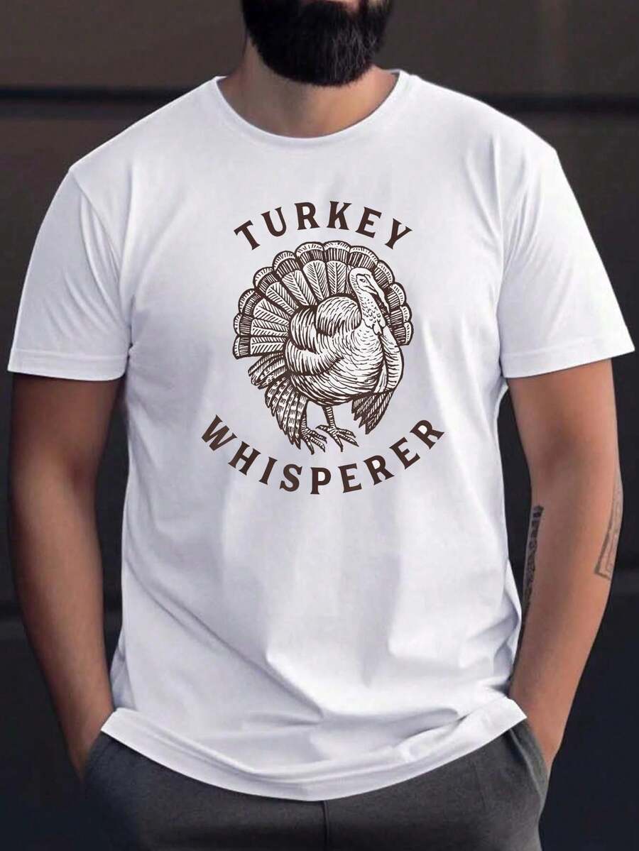 

Turkey Whisperer Turkey Hunter Thanksgiving T-Shirt Unisex s Summer Short-Sleeved T-Shirt XXXL