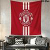 Man Utd C Wall Hanging Printed Fabric Blanket Decorative Tapestries for Bedroom Living Room Home Decor