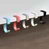 5 Shape Sturdy Hook for Student Bags Long Time Use Metal Wall Attachment Basic Assembly Black White Double Tone
