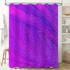 Modern Bathtub Shower Curtain with Feather Design Purple Pink Bathroom Decor for Home Improvement Projects (69x72 inches)