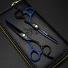 6.0 Inch Black And Blue Paint, Personality, Hair Scissors, Flat Scissors, Tooth Scissors, Bangs Scissors, Thin Scissors