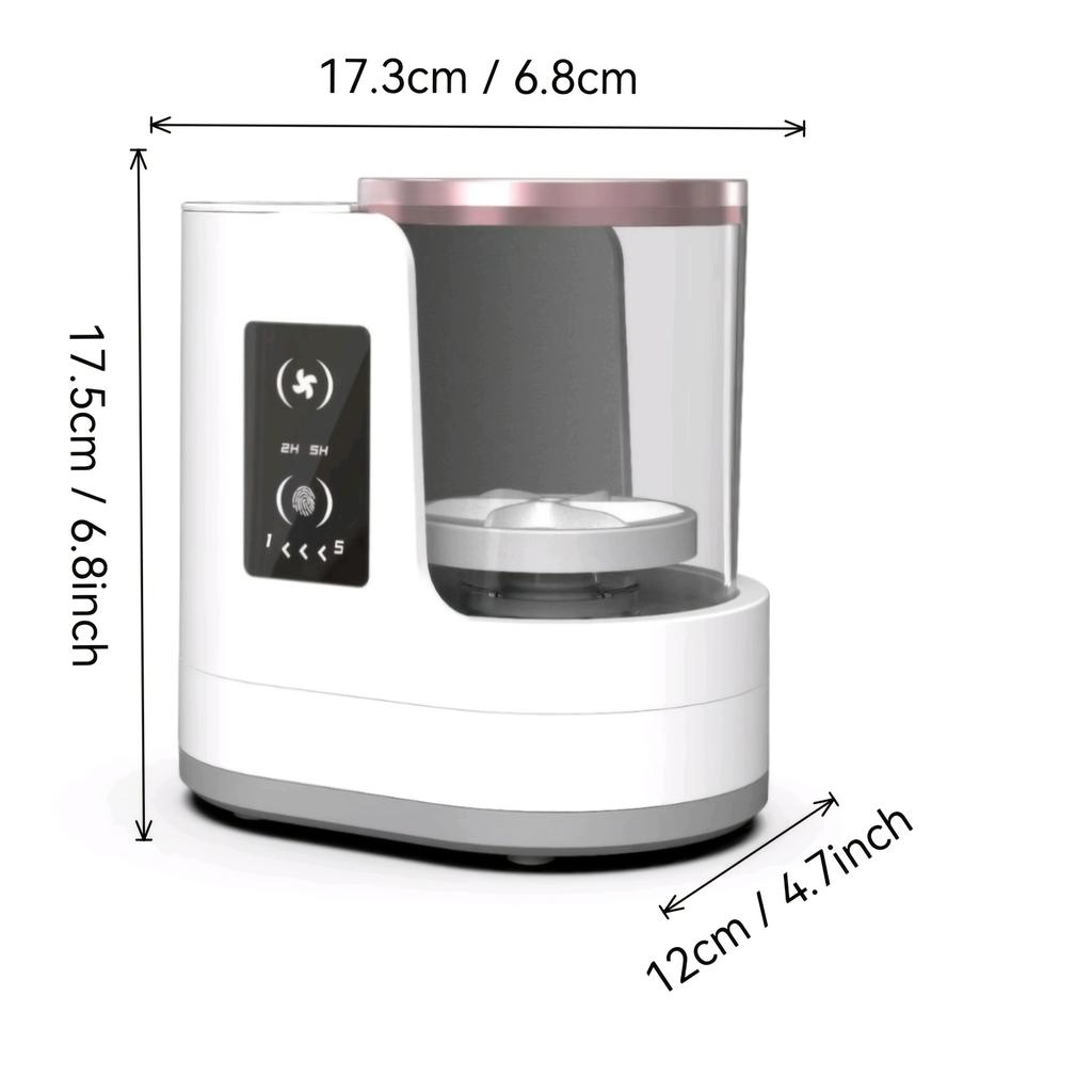 Makeup Brush Cleaner Tool Automatic 3-In-1 Makeup Brush Dryer, Brush Washing Machine, Stand Combination Electric Makeup Brush Cleaner 850Rpm