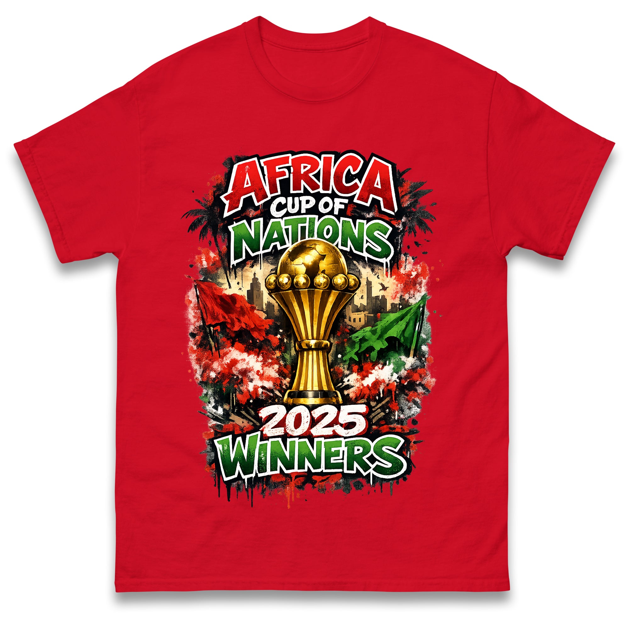 

Morocco Africa Cup of Nations Winners 2025 T Shirt Tshirt Mens Womens Unisex Tops Tees M