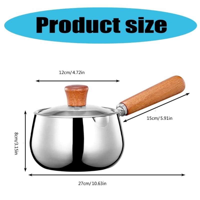 316Stainless Steel Small Pots Multipurpose Cooking Pots Saucepan with Lid Soup Pots Suitable for Cooking Soup Making
