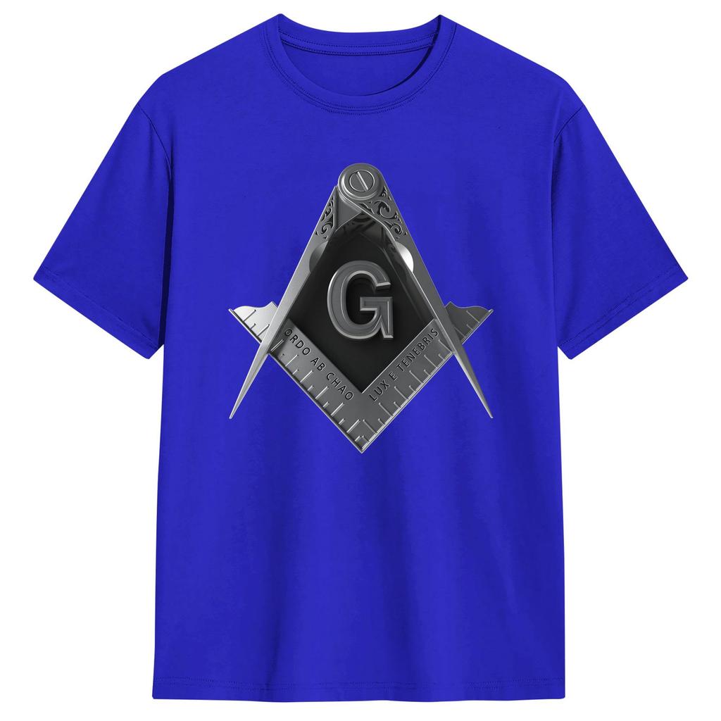 Masonic Mason Freemasonry TShirt Summer  Funny TShirts  Cotton Hip Hop Tshirt For Unisex Casual Tees
