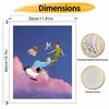Disney Peter Pan Tinker Bell Flying Paint by Numbers Painting Art Kit Home Decor Gift