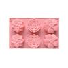 6 Cavity Flowers Silicone Mold Diy Handmade Fondant Cake Baking Chocolate Sugar Cake Tool Resin Polymer Clay Making Mould
