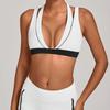 Women S Color Block Halter Yoga Bra Tight Sports Underwear For Fitness Running