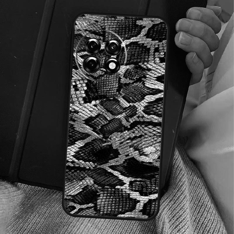 Snake Skin Print Case For OnePlus 15 13T 13 12 11 13R 12R 10R 10T 8T OnePlus Nord 5 CE 3 4 Lite N20 N30 Cover