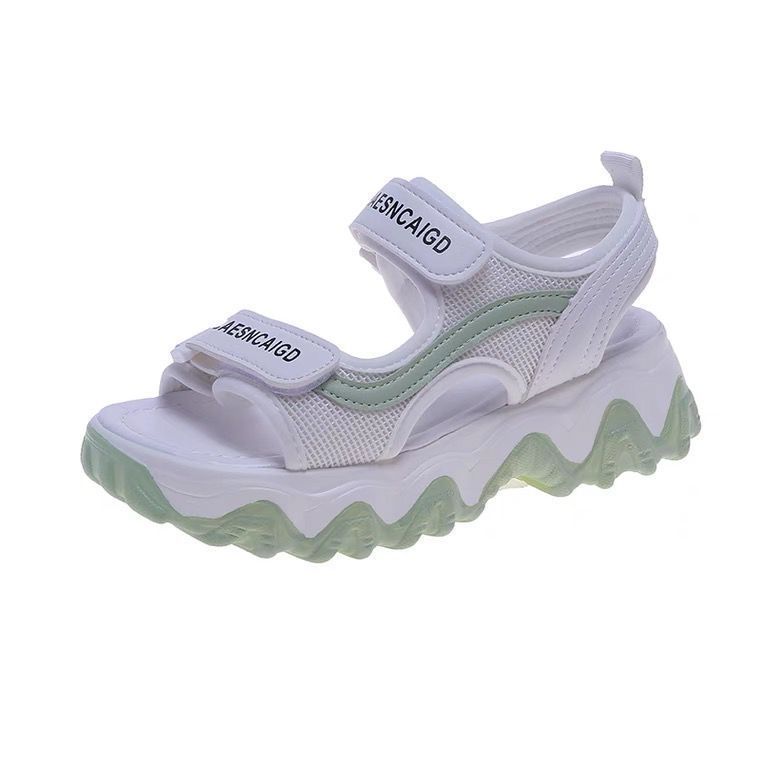 Female Platform Soft Sole Roman Casual Shoes Sports Dad Sandals Summer All Match Net Red Muffin Sandals