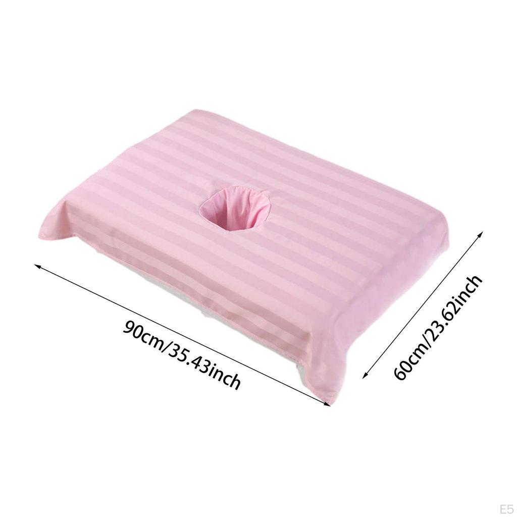Beauty Bed Sheet Full Cover, Massage Face Towel with Breath Hole, Cotton Table