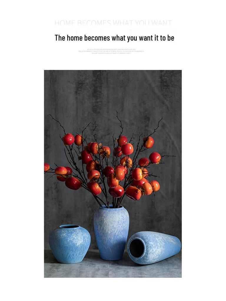 Moderne chinesische Keramikvase für Trockenblumen: Tischdekoration und Wohnzimmerdeko