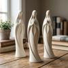Estatua de la Virgen María Orante Impresa en 3D Escultura Minimalista de la Virgen María para Escritorio Decoración de Estante para el Hogar