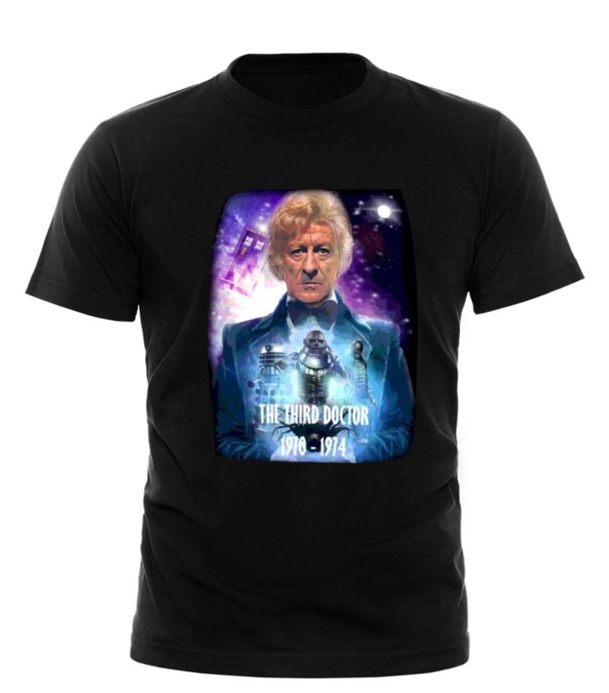 

third doctor jon pertwee retro 70s scifi tv classic dr who fan uk tshirt Unisex T-Shirt M