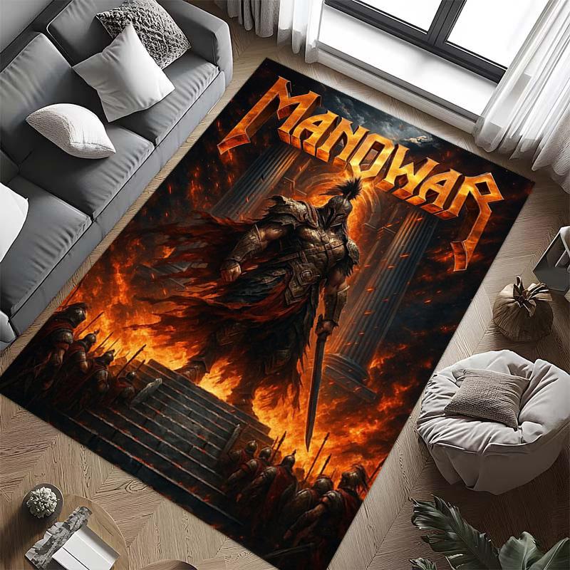Manowar: Blood Kings carpet Doormat Living room and bedroom mats Dormitory decoration Bathroom mat Office chair cushion