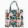 Bolsa de Tecido Marimekko Pieni Green Green, 44x43cm (Branco x Verde x Rosa x Laranja), 073876 163, Bolsa Tote Pieni Green Green, Estampa Floral Escandinava.