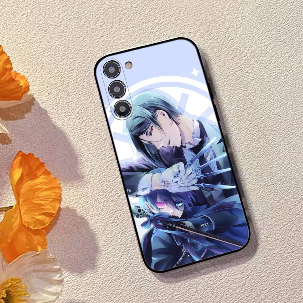 Anime Black B-Butler Handyhülle Schwarzes Silikon Weich Für Samsung Galaxy A73,A72,A71,A70,A53,A52,A51