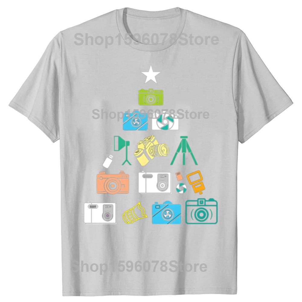 Christmas Photography Photographers TShirt Summer Fashion Vintage Summer Style Cotton Short Sleeve Oversized Tshirt Tops