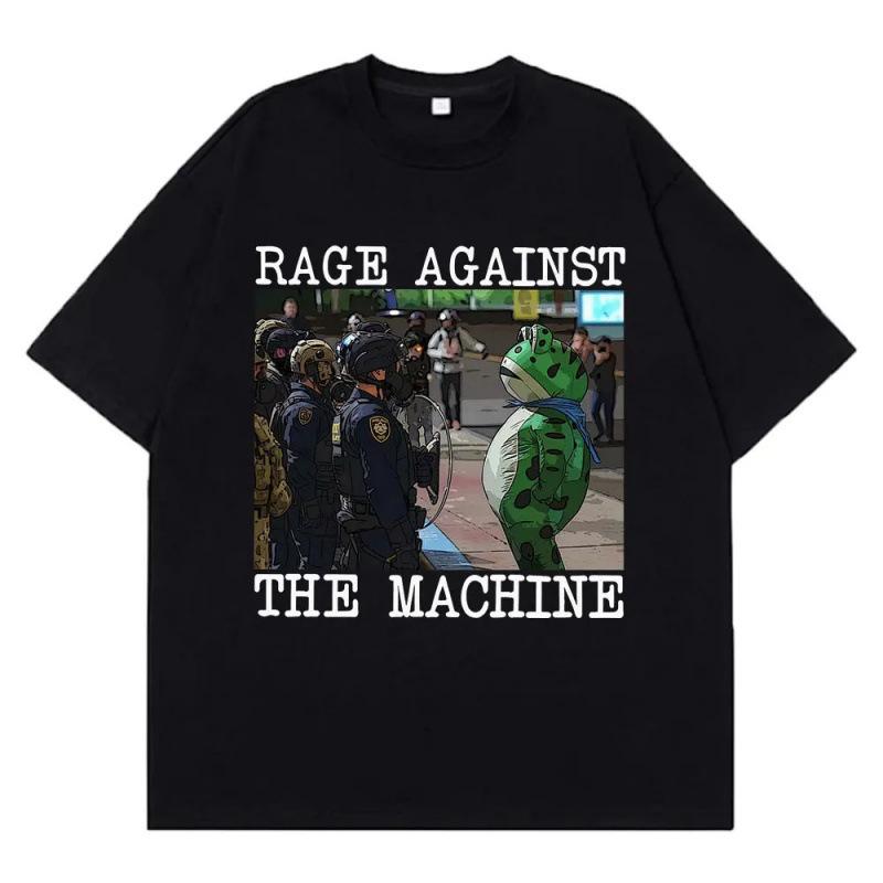 Fashion Women T-Shirt Portland Frog Protest Meme Frog Vira S чёрный
