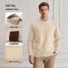 MONTAGUT Men's Faux Two-Piece Long-Sleeve Knit Sweater
