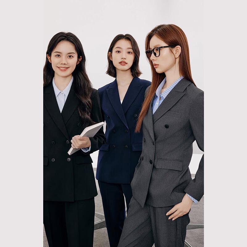 Women's Professional Double-Breasted Suit Set