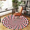 1pc geometric pattern Pattern Office Round Rugs, Under Chair Round Rugs for Living Room, Bedroom, Bathroom Decoration Carpet 091851