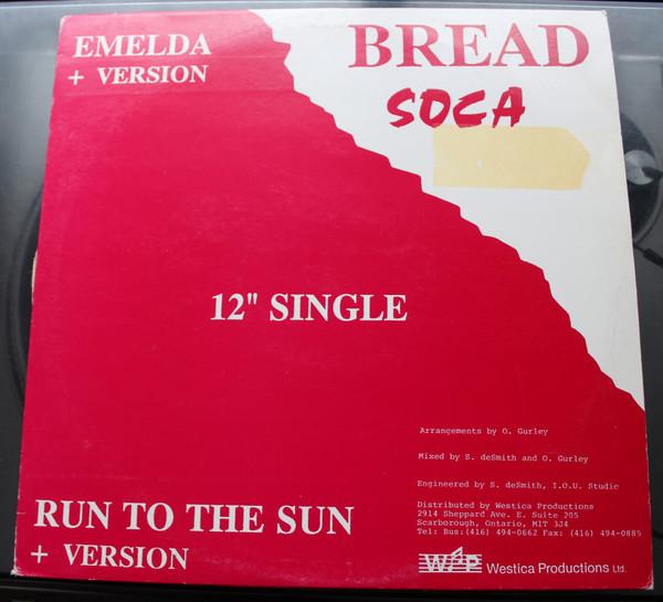 

12-дюймовая пластинка BREAD 10 Emelda Run To The Sun RDR1217 Продукт Westica 1989 Ямайка Регги Ска Даб Б/у
