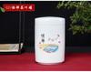 Cylindrical Tea Pot Ceramic Cover Sealed Storage Powder Paste Pot Living Room Coffee Table Decorative Tea Container Ceramic Pot