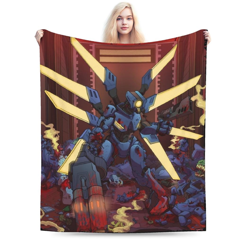 Ultrakill Gabriel Game Fans Lover Gaming Throw Blanket for Couch Fuzzy Soft Plush Blanket Multi-size Bedspread for All Seasons